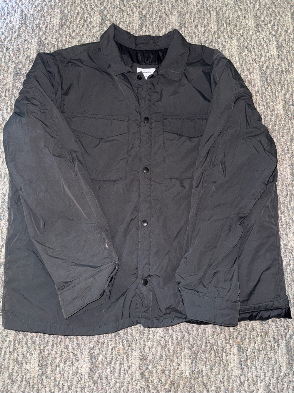 Old Navy Black Lightweight Shirt Jacket